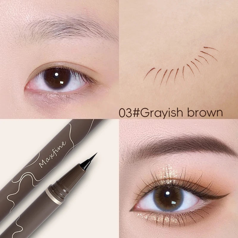 Waterproof Fine Tip Eyeliner Pen–Quick-Dry, Smudge-Proof for Beginners