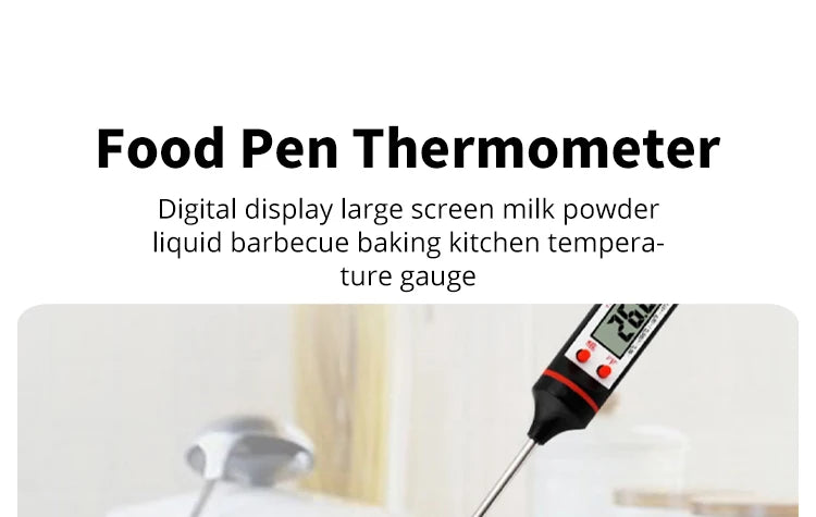 Digital Probe Kitchen Thermometer for Baking, Grill & Liquids