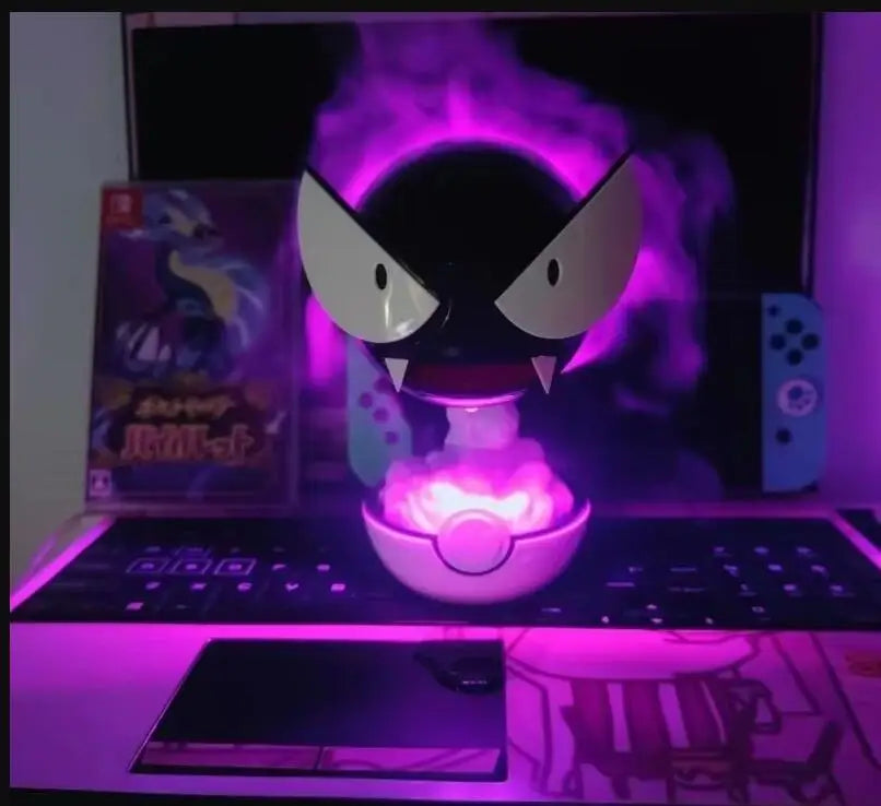 Gastly Pokémon Humidifier – LED Air Purifier & Desktop Spray Decor