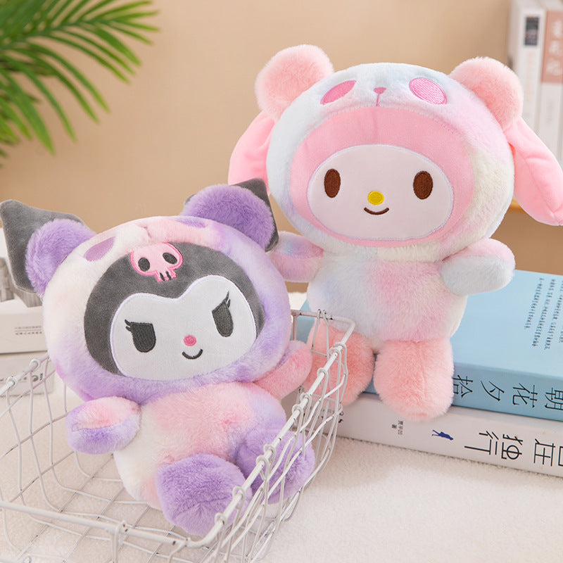 Sanrio 25cm Plush Toy – Kuromi & Cinnamoroll Soft Stuffed Doll Pillow for Kids