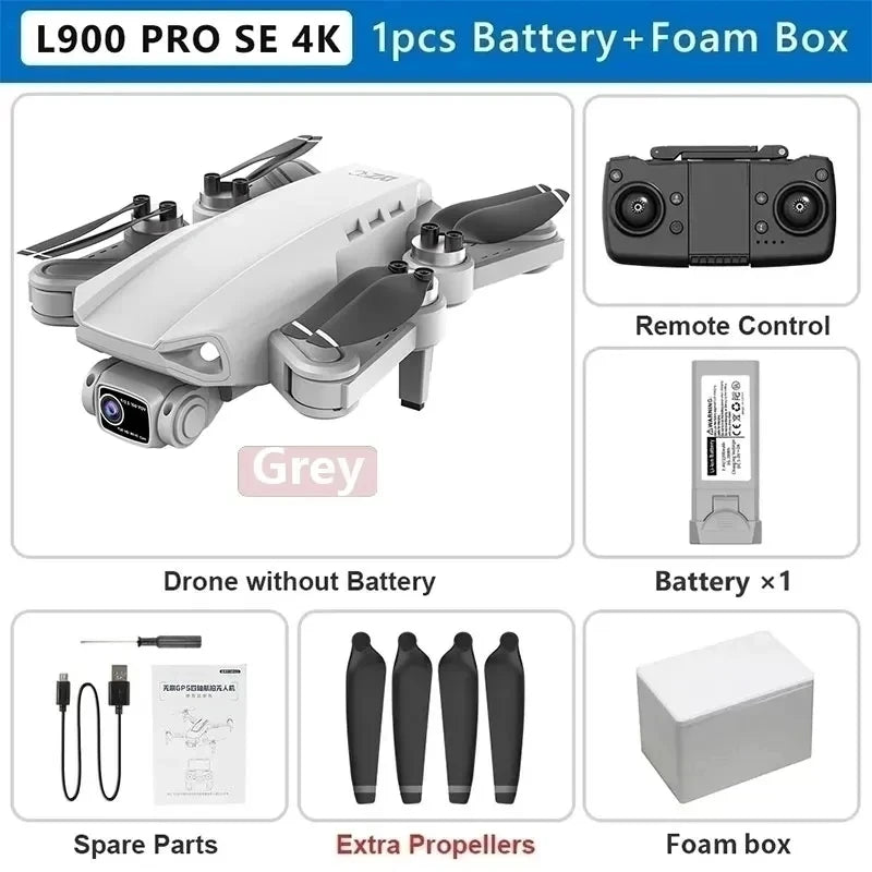 Cartmela L900 Pro SE 4K GPS Drone – Foldable 5G FPV Quadcopter