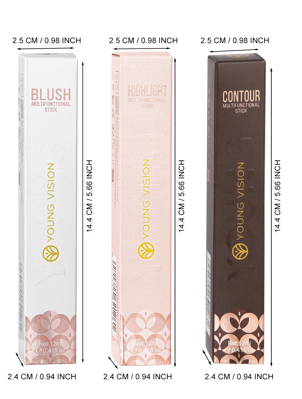Air Cushion Blusher & High Gloss Stick – 6-Color Liquid Makeup Rouge