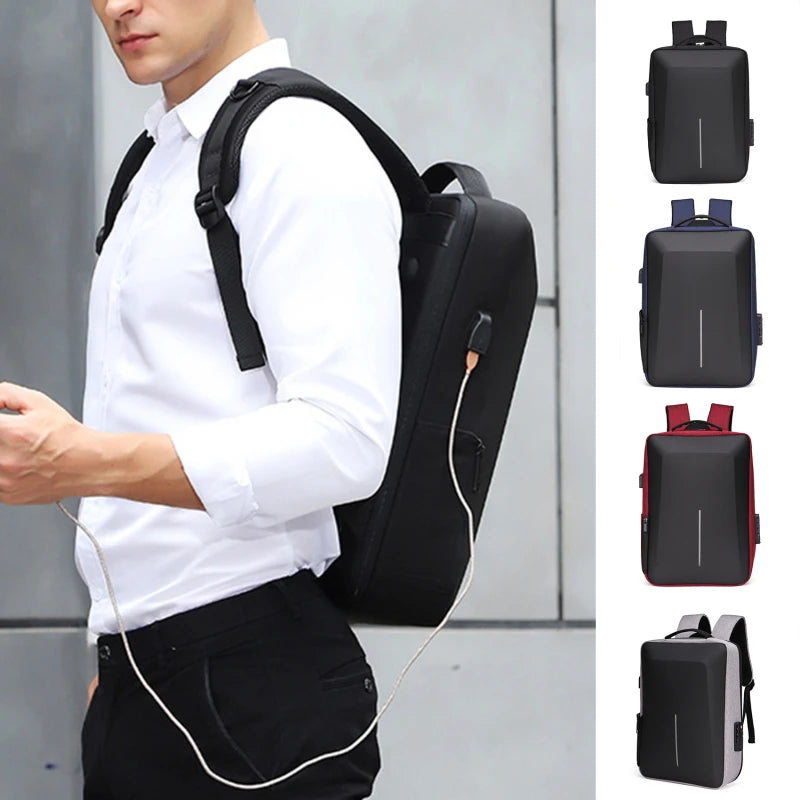 Cartmela Hard Shell Anti-Theft Laptop Backpack for Men