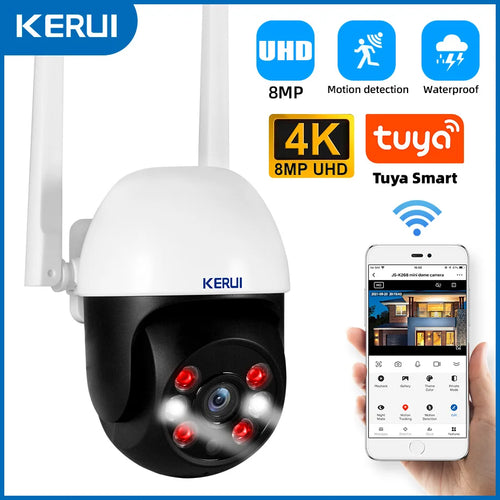 Cartmela 5MP/8MP/4K PTZ WiFi IP Camera