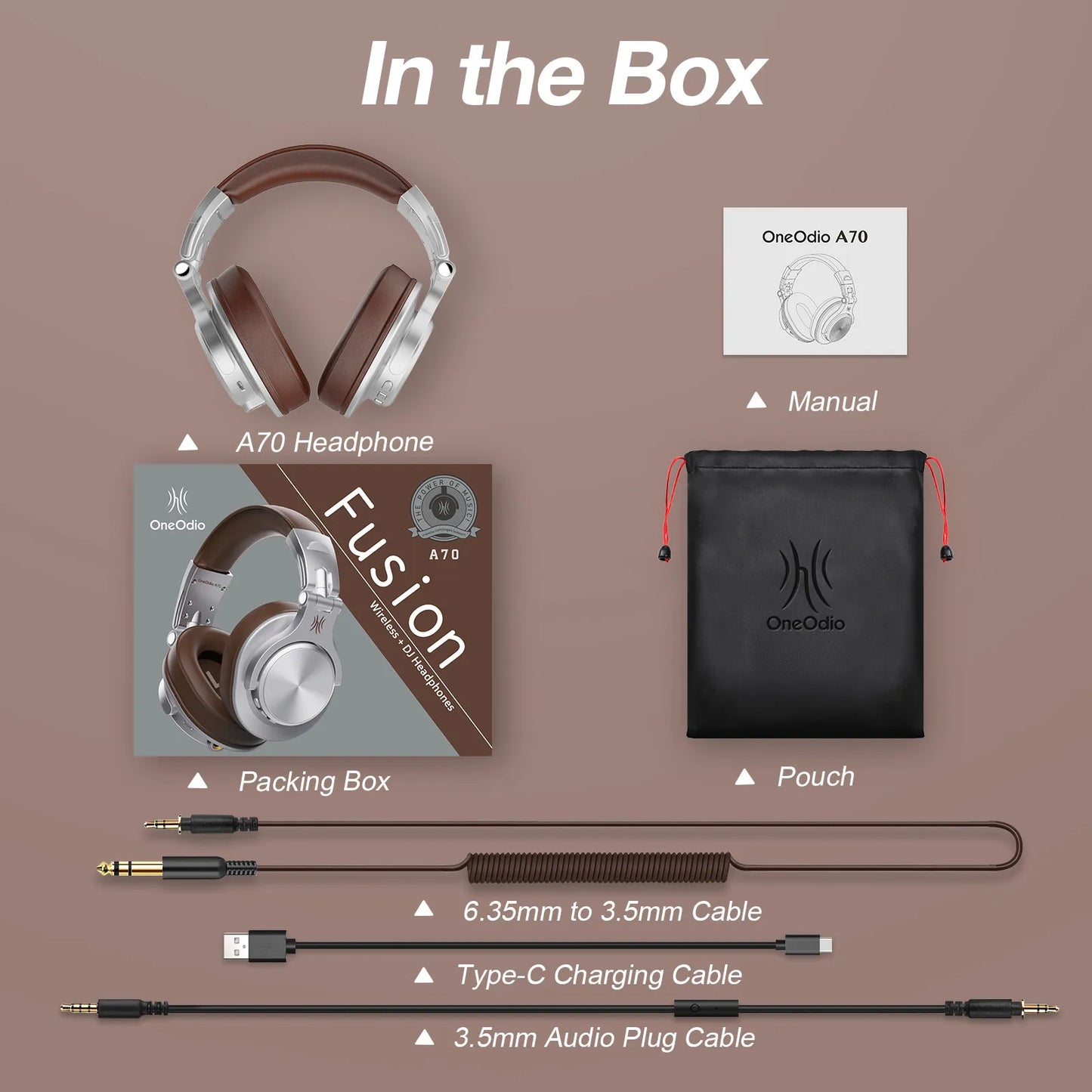 Bluetooth 5.2 Hi-Res Over-Ear Headphones – Wireless Studio DJ