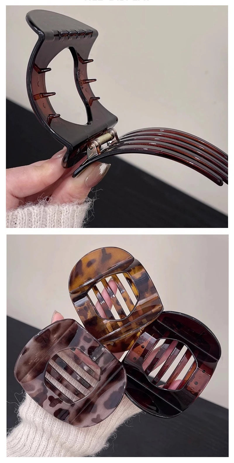 Acetic Acid Hair Clip – Simple Spring Spoon Clip for Women