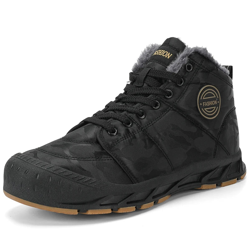 Cartmela Men's Waterproof Winter Ankle Boots