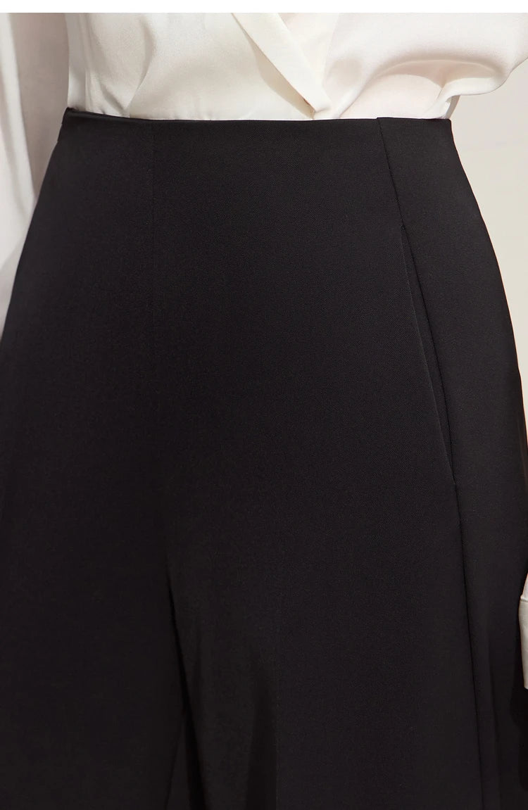 Women’s Wide-Legged Casual Pants – Summer Straight Full-Length Trousers