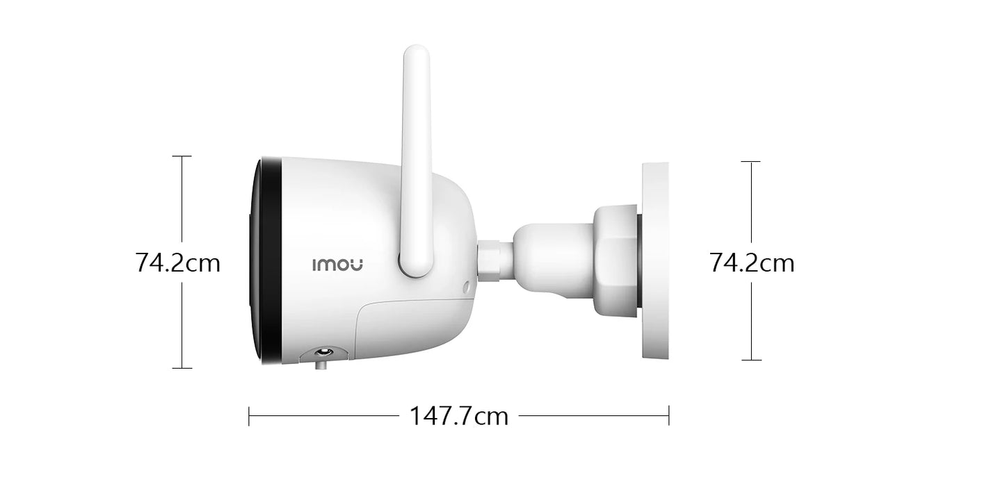 4MP Outdoor WiFi Bullet Camera – Weatherproof & AI Detection