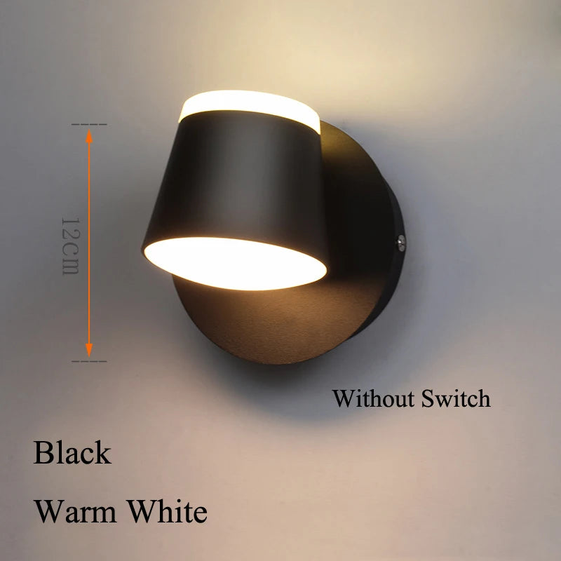 Indoor 8W LED Rotating Wall Light – Ceiling Mounted Reading Lamp