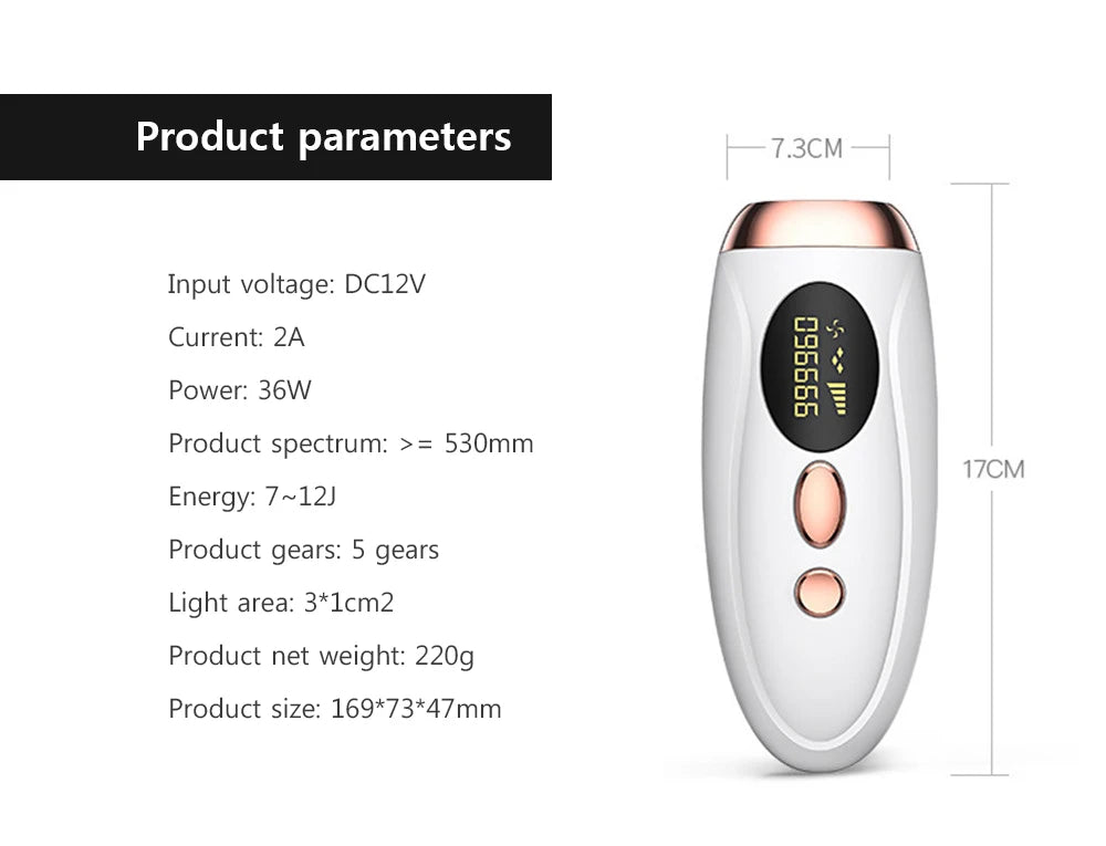 Laser Epilator IPL Hair Removal for Women