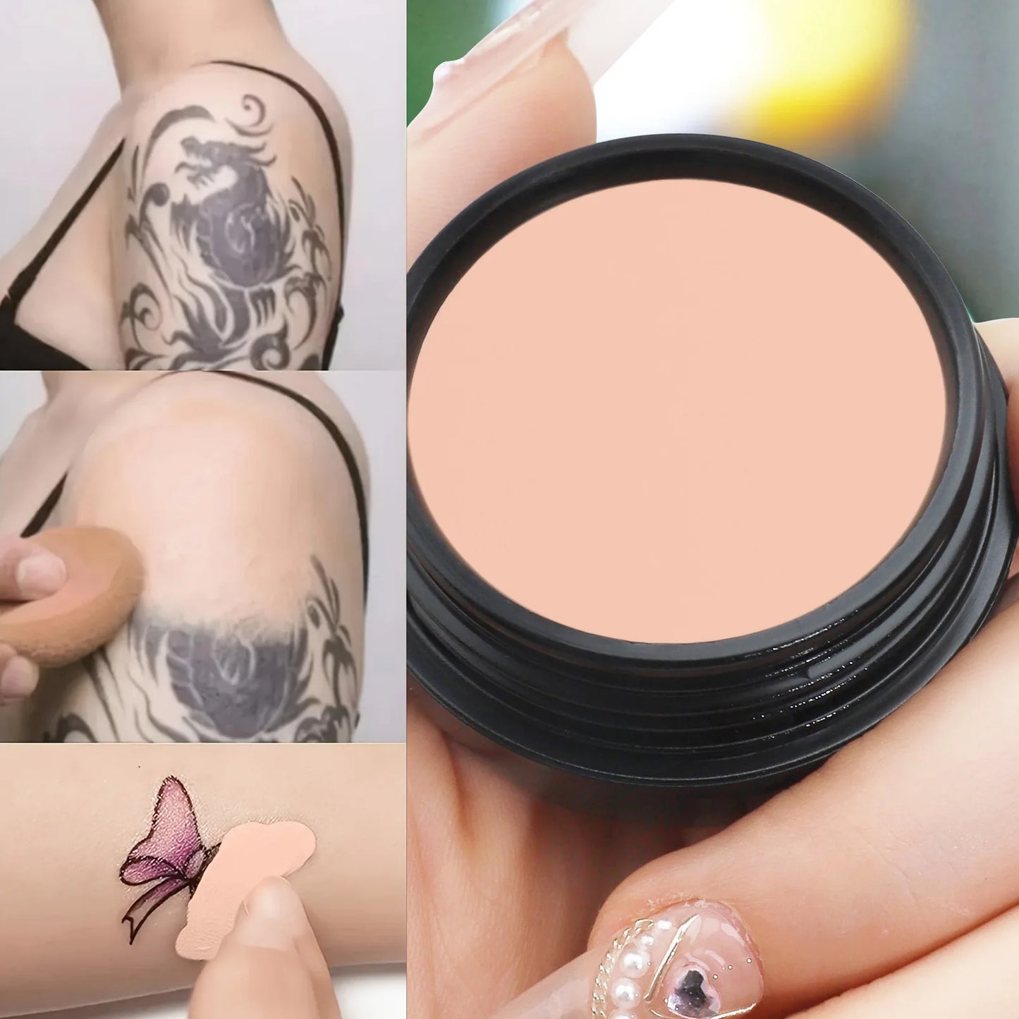 Waterproof Full Coverage Concealer for Scars, Tattoos & Blemishes