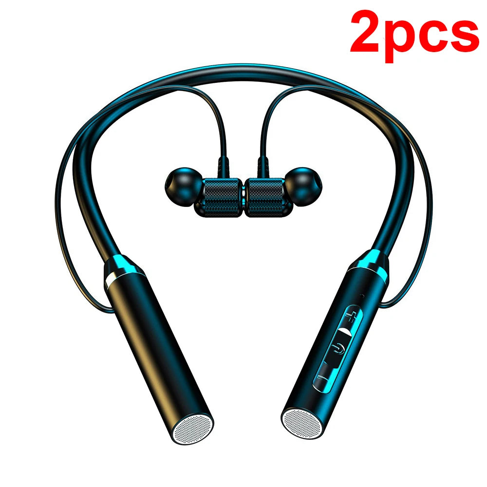 Wireless Bluetooth Neckband Headphones – HiFi 9D Stereo