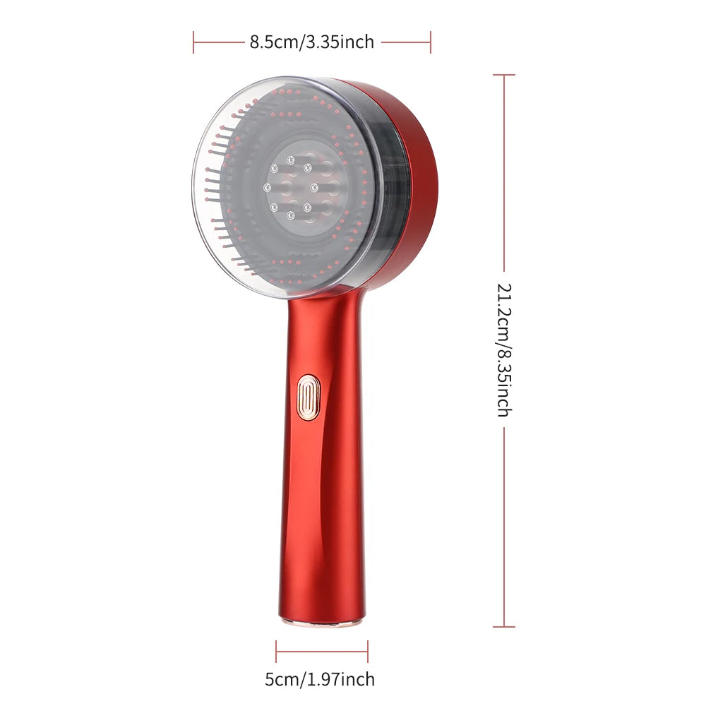 Electric Hair Regrowth Brush – Infrared Scalp Massager Comb