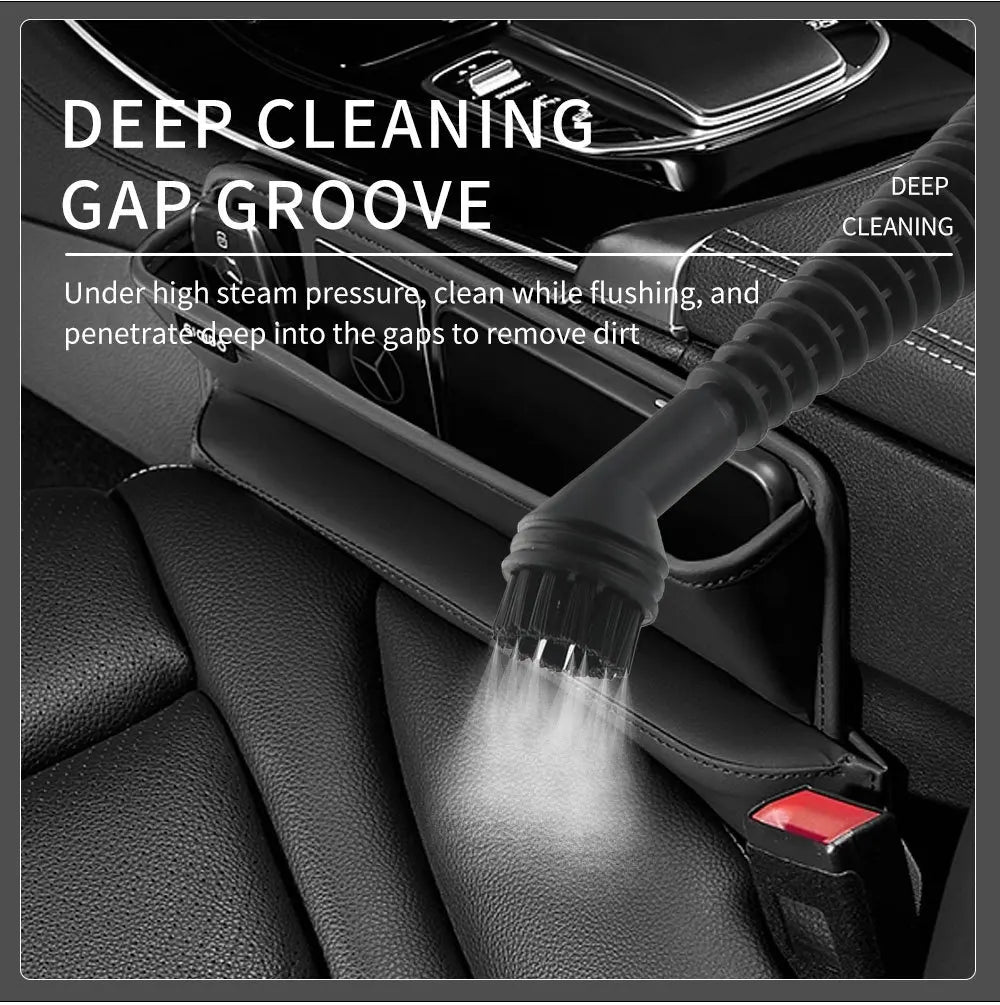 Portable Handheld Steam Cleaner – 9-Piece Pressurized Steamer for Home & Car