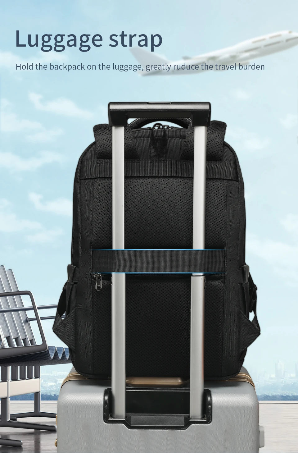 Travel Backpack for Men – Fits 14, 15.6 & 17 Inch Laptops