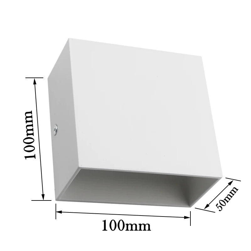 2-Pack LED Wall Sconces – 6W Modern Up Down Indoor Wall Lights