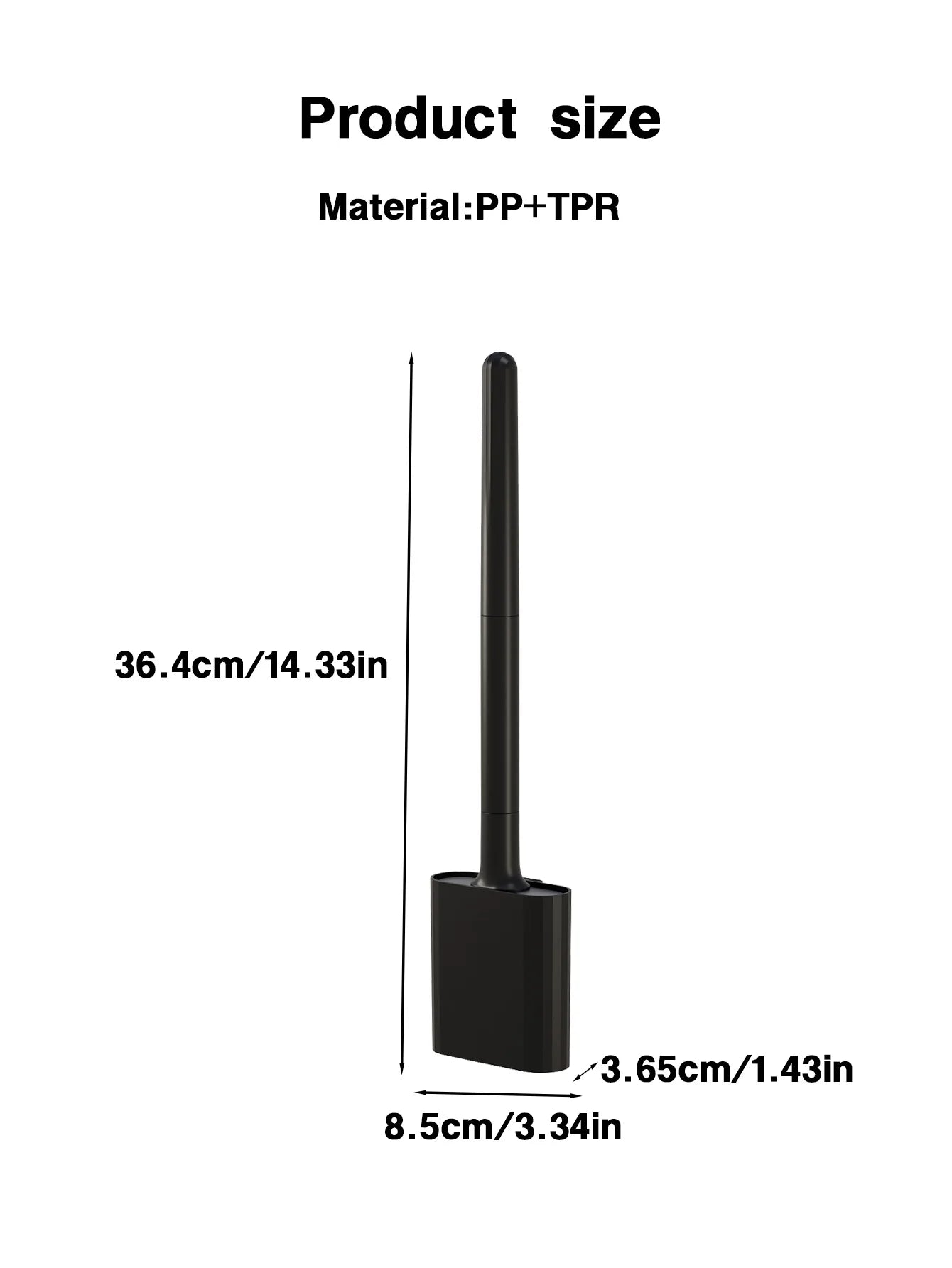 Mini Silicone Toilet Brush Set – Wall Mounted or Standing