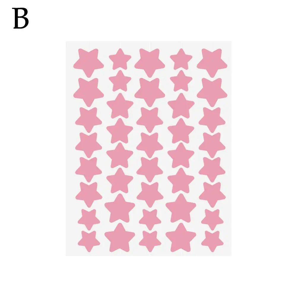40pcs Star-Shaped Pimple Patches – Cute, Colorful & Invisible Care