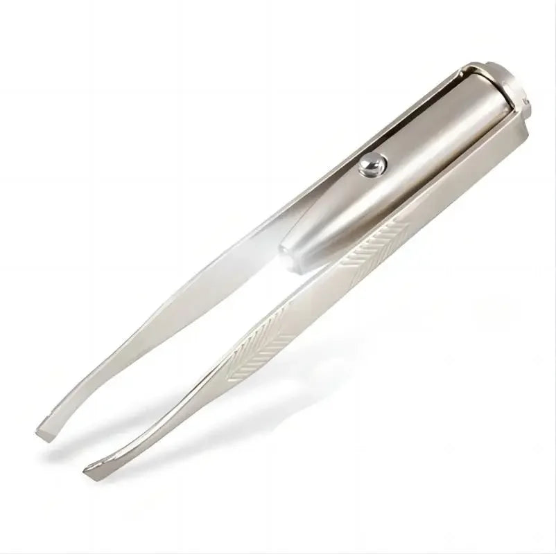 LED Eyebrow Hair Removal Tweezer – Stainless Steel Grooming Tool