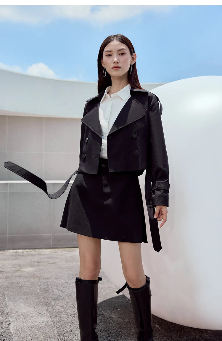 Women’s High Waist A-Line Shorts Skirt – Casual Autumn Fashion