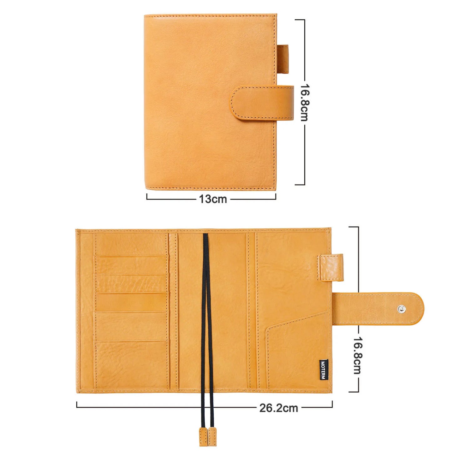 A6 Plus Leather Notebook Cover – Full Grain Vegetable Tanned