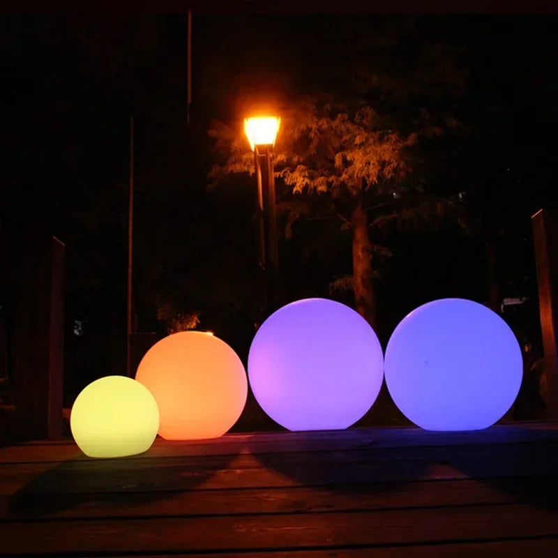 LED Solar Ball Light – Outdoor Garden, USB Charging, Remote Control