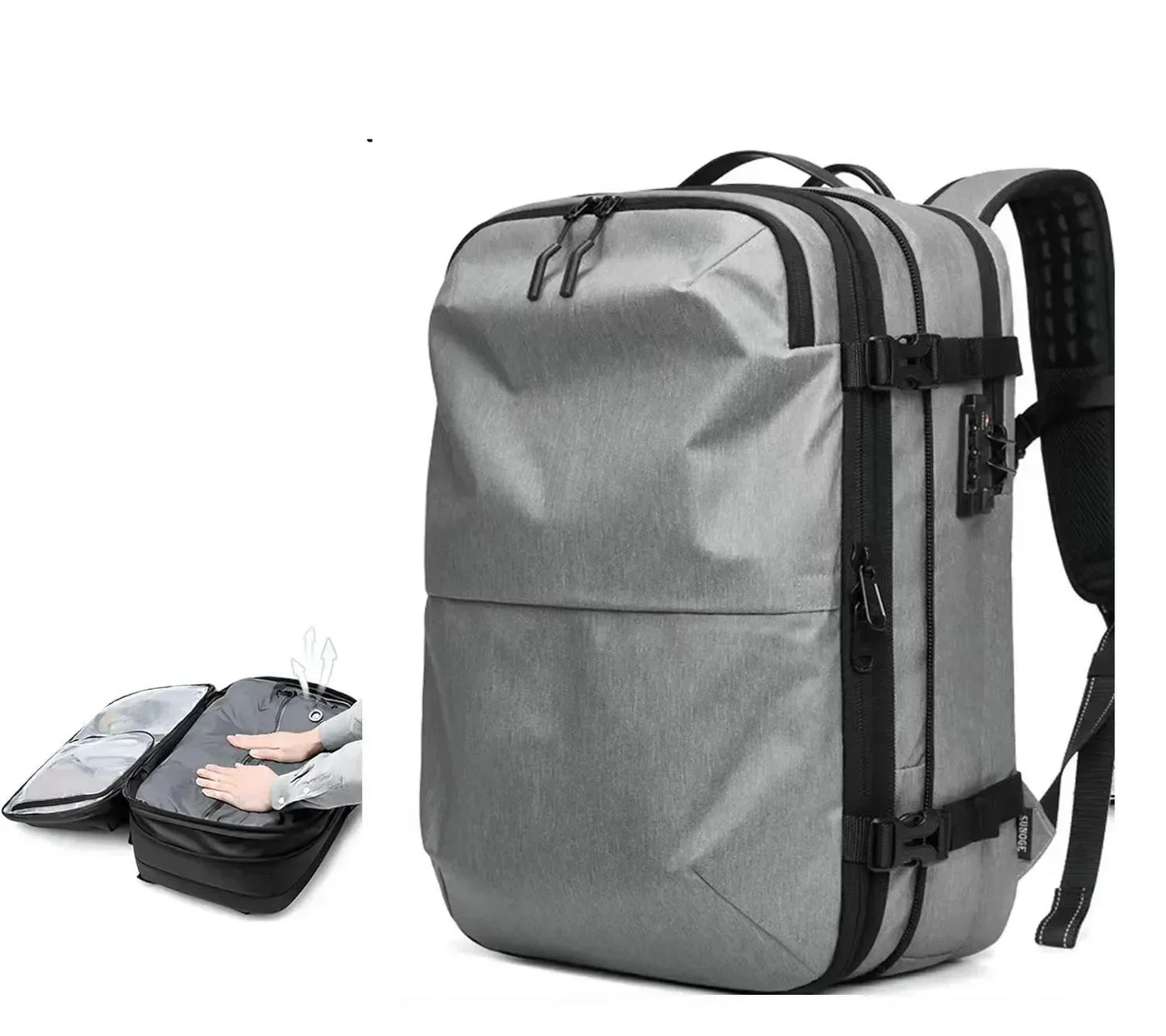 Cartmela 60L Vacuum Compression Backpack with Pump