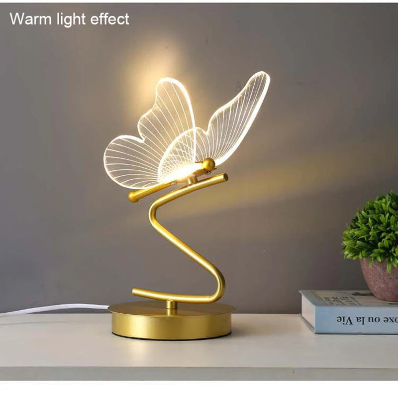 Cartmela Nordic LED Desk Lamp – Butterfly