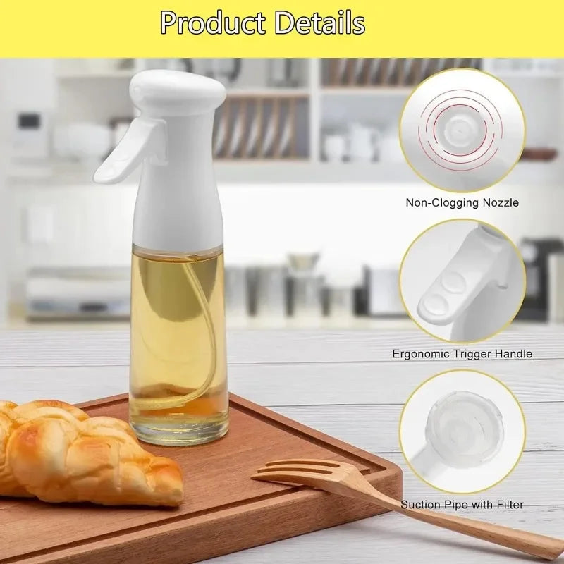 Olive Oil Dispenser Bottle Spray Mist – Reusable Food Grade Cooking Sprayer