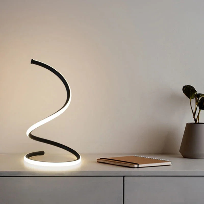 Modern Spiral LED Table Lamp