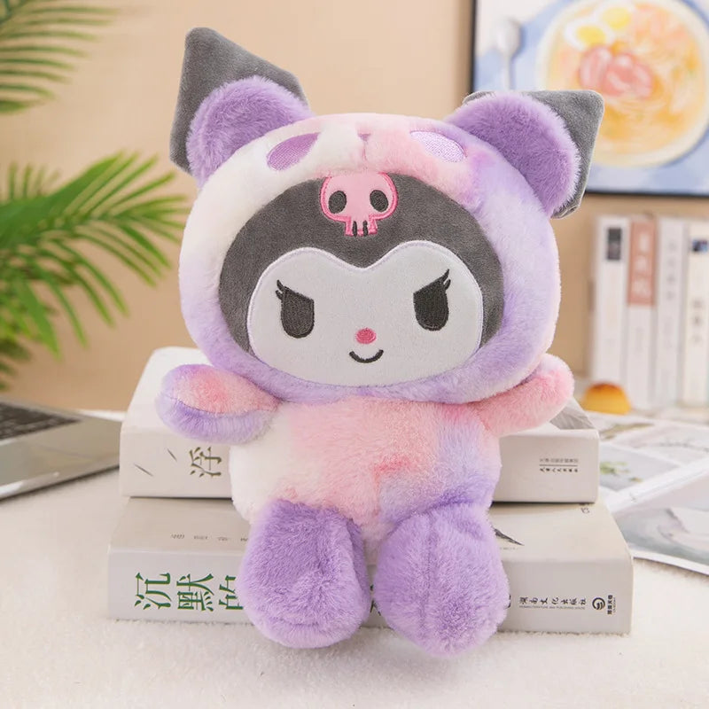 Sanrio 25cm Plush Toy – Kuromi & Cinnamoroll Soft Stuffed Doll Pillow for Kids