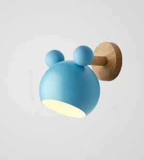 Nordic Mickey Wall Lamp – Cute Children's Bedroom Wall Light