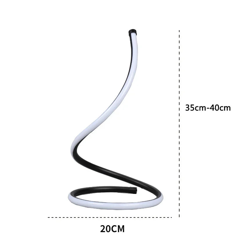 Modern Spiral LED Table Lamp