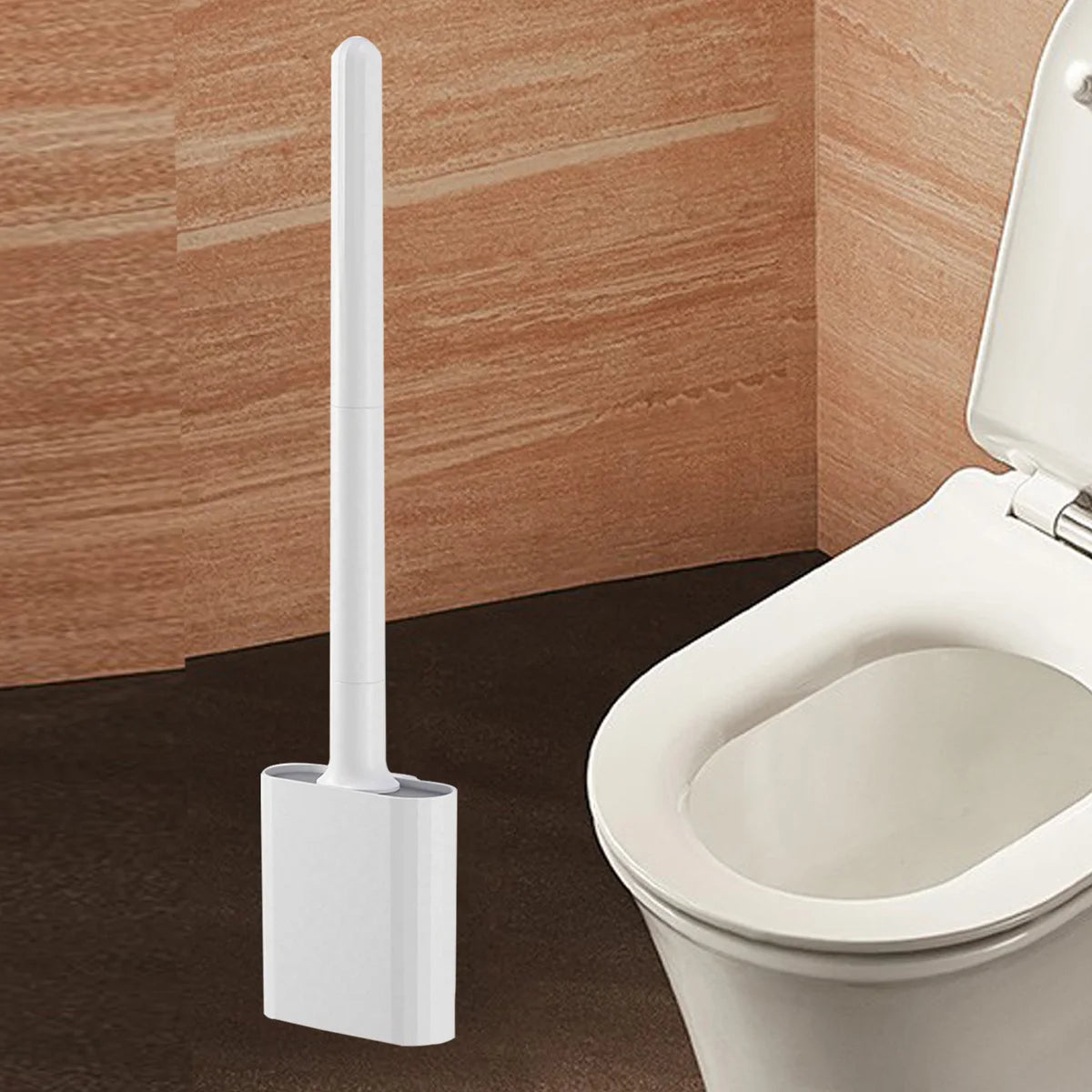 Mini Silicone Toilet Brush Set – Wall Mounted or Standing