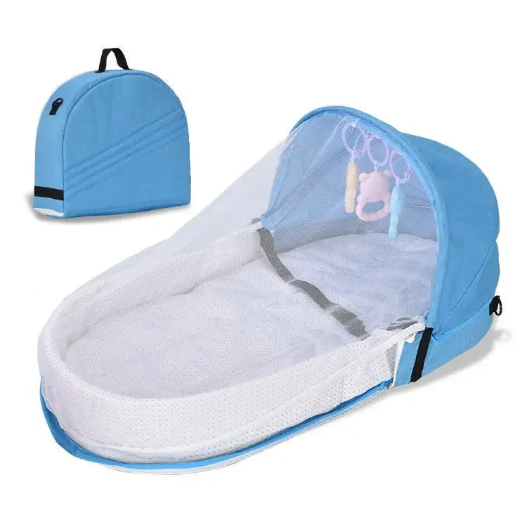 Portable Foldable Baby Bed – Newborn Travel Crib & Bionic Nest for Sleeping