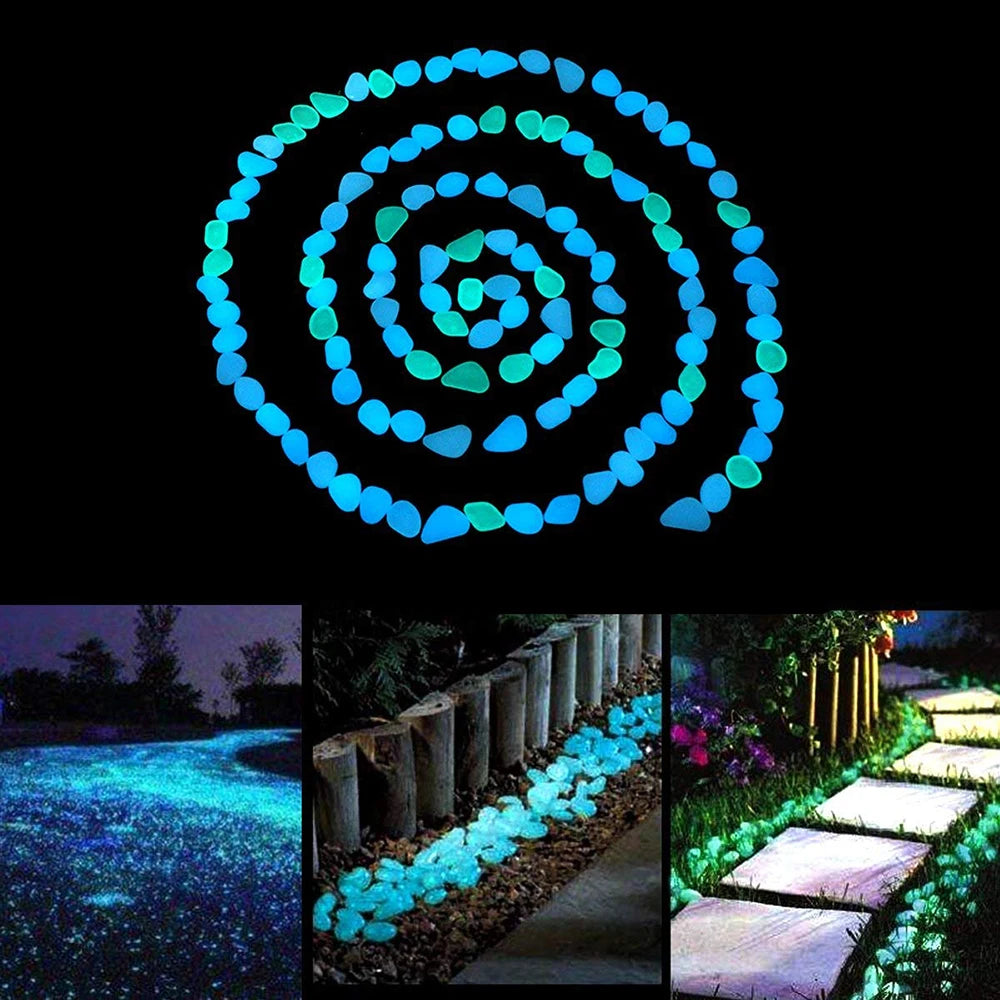 500pcs High Brightness Luminous Stones for Garden & Decor