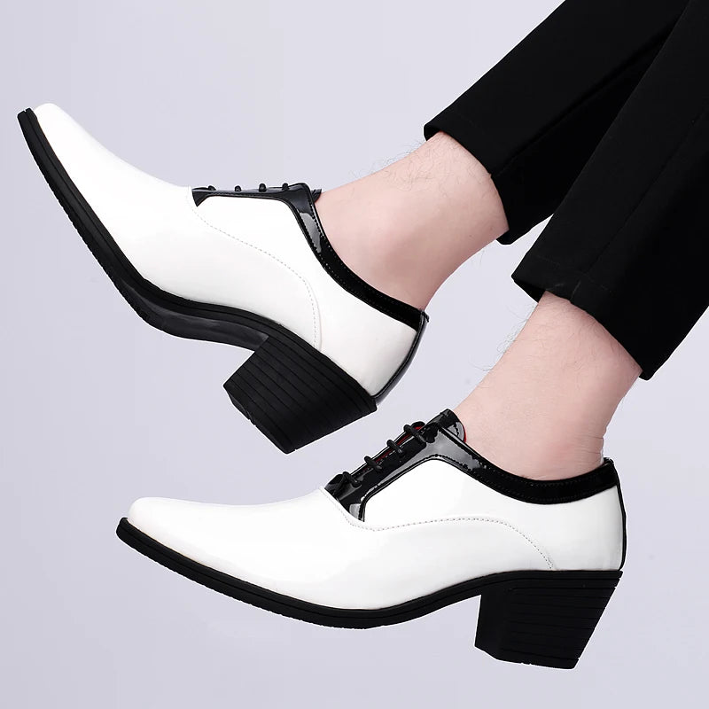 New Groom White & Black Oxfords