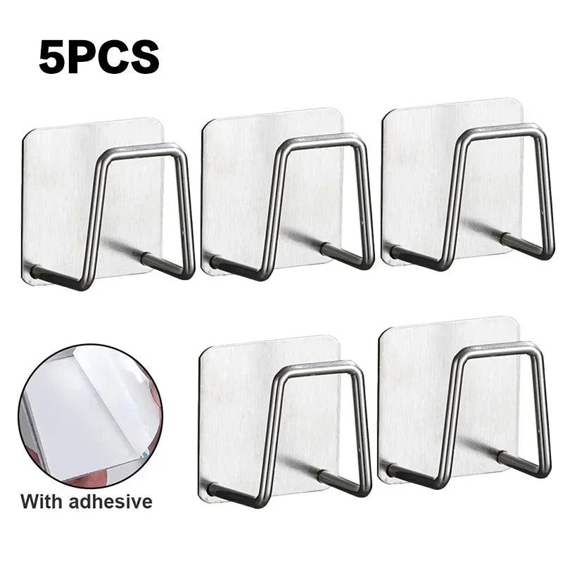 Stainless Steel Sink Sponge Holder – Wall-Mount Kitchen Organizer