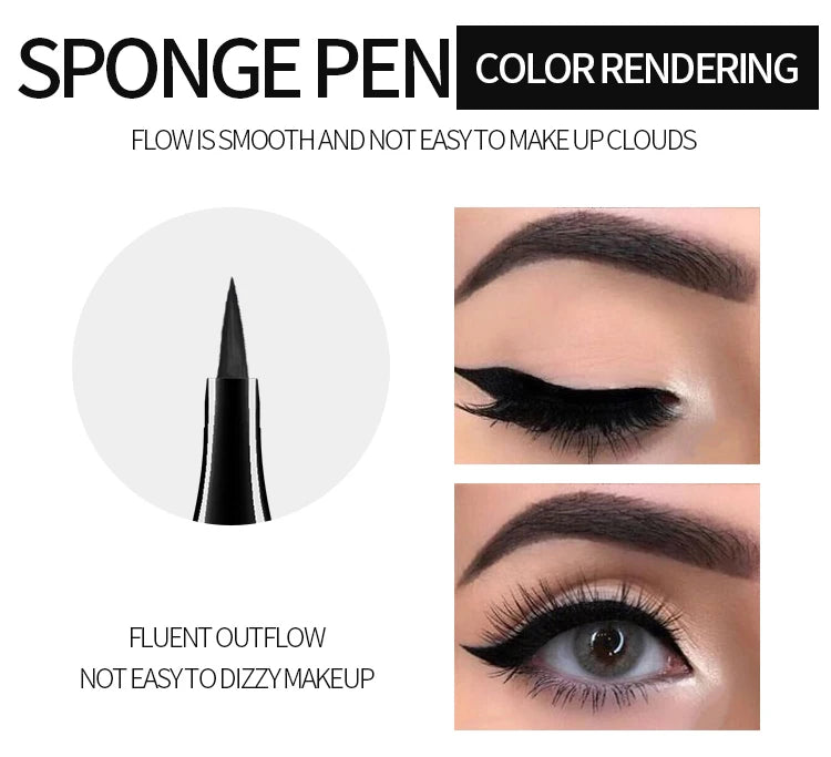 Liquid Eyeliner & Waterproof Mascara Set for Bold Eye Makeup