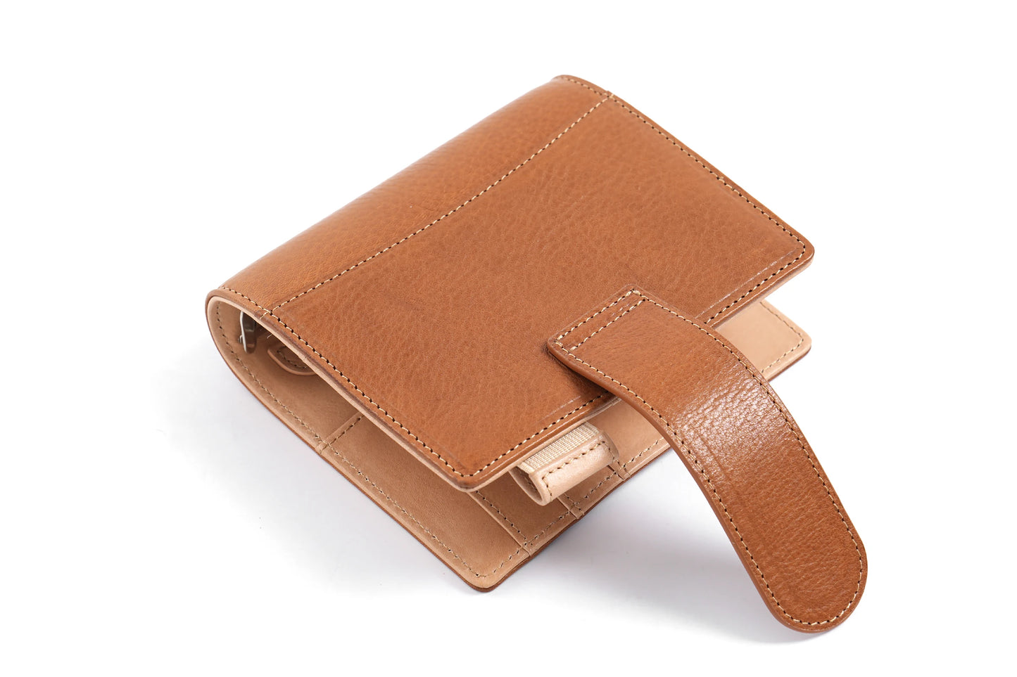 Pocket/A7 Ring Planner – 25mm Vegetable Tanned Leather Organizer