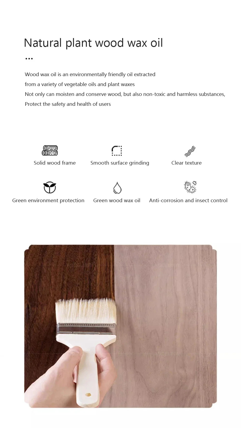 Nordic Wood LED Pendant Light – Long Strip Dining Table Fixture