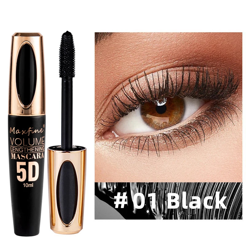 5D Silk Mascara – Long-Lasting Waterproof Volumizing Eye Makeup