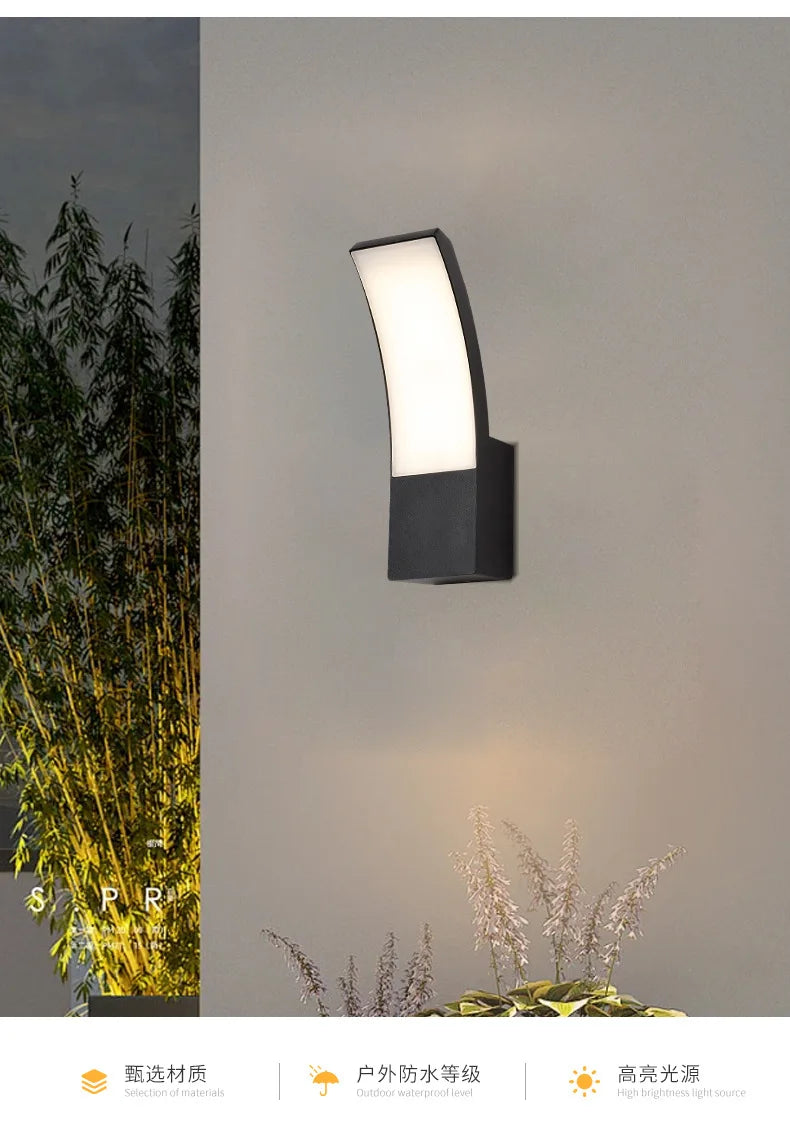 Waterproof Outdoor Wall Lamp – Modern IP65 LED