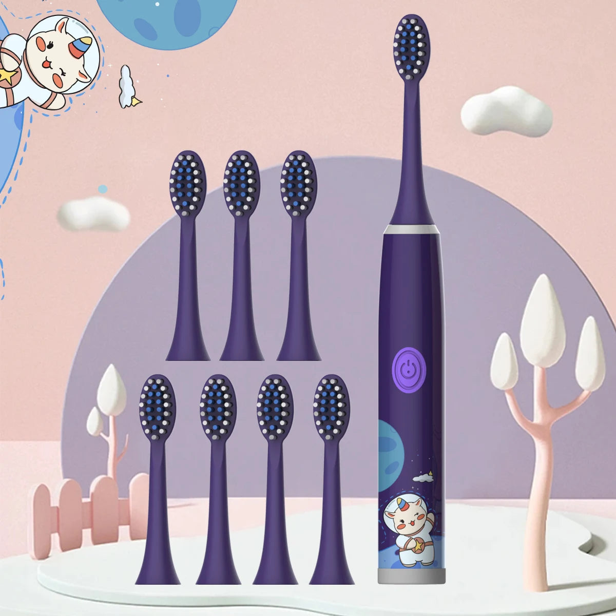 Kids Electric Toothbrush Cartoon Design