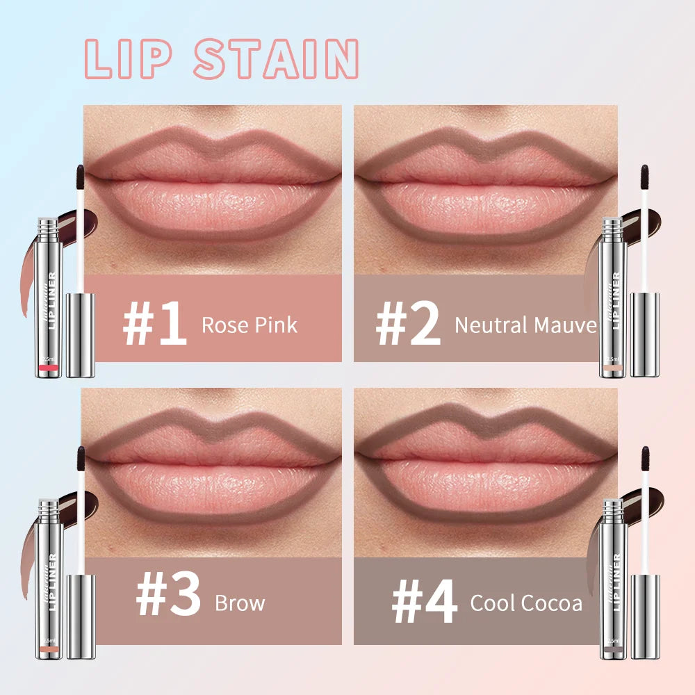 Peel-Off Lip Tint – Waterproof Matte Lip Stain & Contour Liner