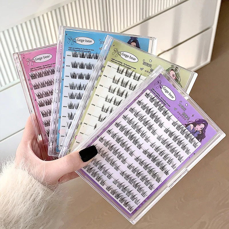 Cartmela No-Glue False Eyelashes - Easy, Natural Look with Sunflower Design