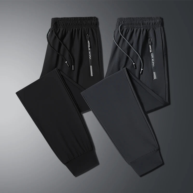 Cartmela Korean‑Style Ice Silk Jogger Pants