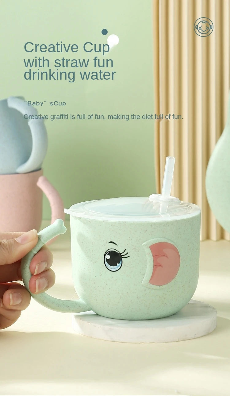 Cartmela Cartoon Elephant Baby Training Cup