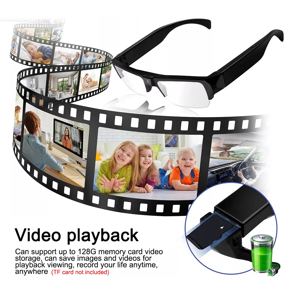 1080P HD Camera Glasses | Mini DVR Video Recording Sports & Driving Eyewear